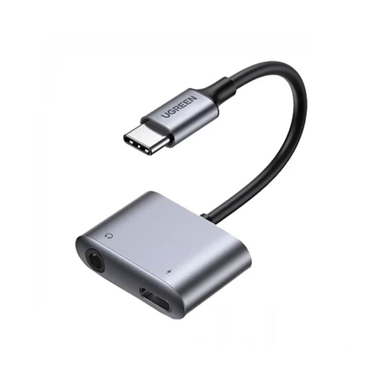 UGREEN CM231 (60164) 2-in-1 USB C To 3.5mm Adapter