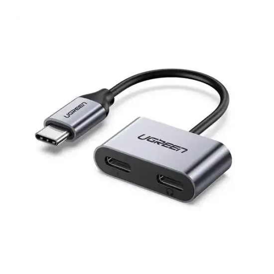 UGREEN CM232 (60165) 2-IN-1 USB Type-C to Headphone & PD Charging Adapter