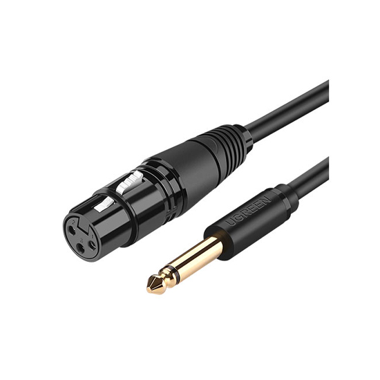 UGREEN AV131 (20720) 6.5mm To Cannon Female AV Cable 3M