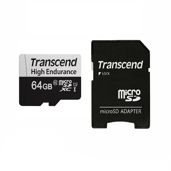 Transcend microSDXC TS64GUSD350V 64GB Micro SDXC Class 10 UHS-I U1 Memory Card