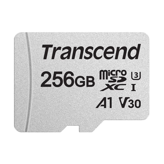 Transcend TS256GUSD300S-A 256GB Micro SD UHS-I U3 Memory Card with Adapter