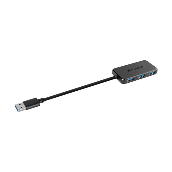 Transcend TS-HUB2K USB Male to Quad USB Female Black Hub