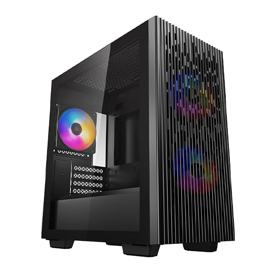 DeepCool MATREXX 40 3FS Mid Tower Micro-ATX Black Desktop Gaming Casing
