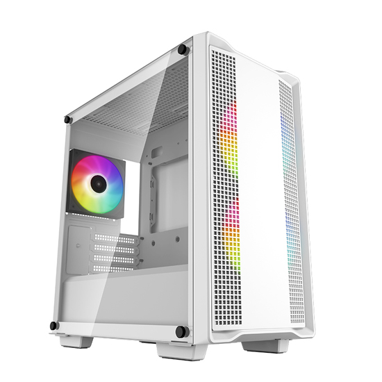 DeepCool CC360 WH ARGB Mini Tower White Micro-ATX Desktop Gaming Casing