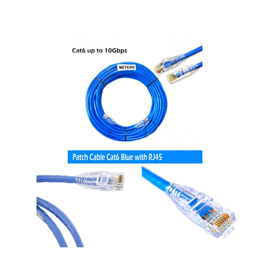 Cat6 Cat6E UTP Lan Cable Patch Cord Cable with RJ45 CAT6E High Quality 10 Meter