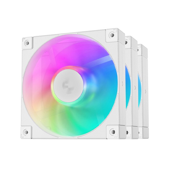 DeepCool FD12 ARGB WH-3 IN 1 (3xFAN) White Casing Cooling Fan
