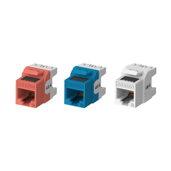 Hikvision DS-1CK6U180T Cat6 Unsheilded 180° Punch Down Keystone Jack
