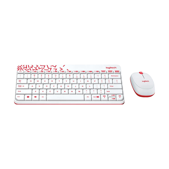 Logitech MK240 White Wireless Keyboard & Mouse Combo