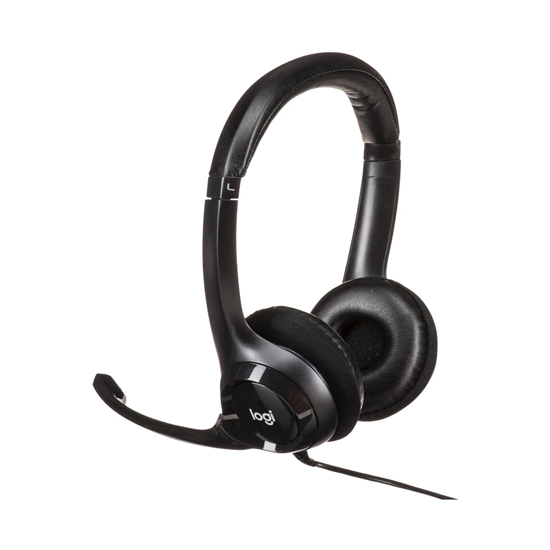 Logitech H390 USB Black Headset with Noise-Cancelling Microphone