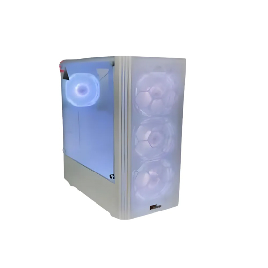 PC Power GC2302 Mid Tower 6 X ARGB Fan ATX White Gaming Casing