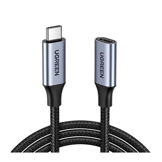UGREEN US372 USB-C Male To USB-C Female Gen2 Alu Case Braided Extension Cable 1M | 30205