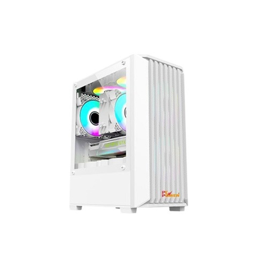 PC Power DARK BREEZE MESH White Gaming Casing 3 X ARGB Fans