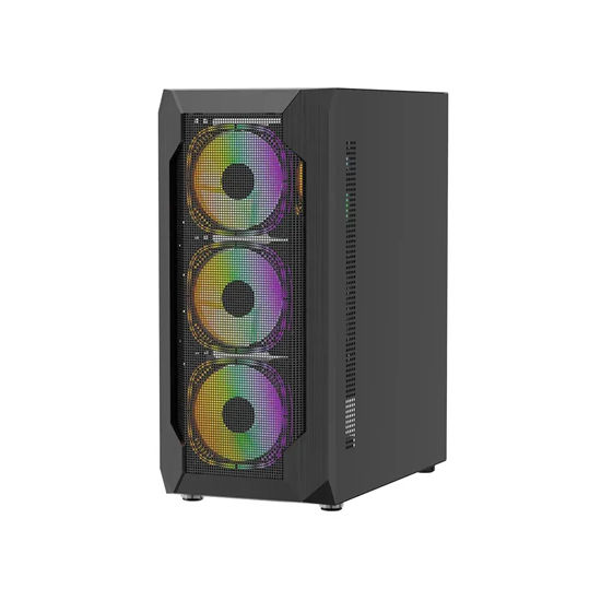 PC Power PG-GC2301 ELITE Black ATX Gaming Casing With 4 X ARGB Fans