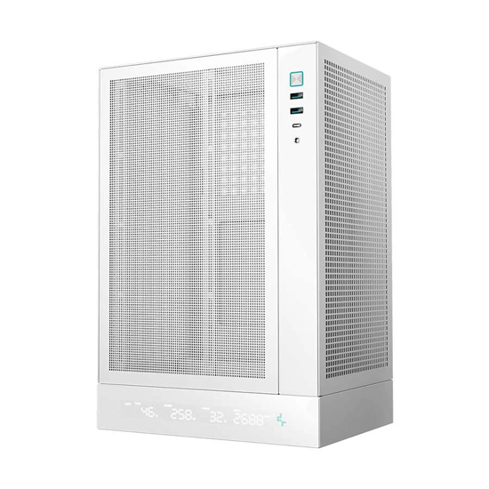 DeepCool CH170 Digital WH Mini Tower White Mini-ITX Desktop Gaming Casing