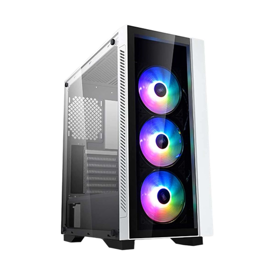DeepCool MATREXX 55 V3 ADD-RGB WH 3F Mid Tower White ATX Desktop Gaming Casing