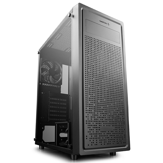 DeepCool E-SHIELD Mid Tower Black ATX Desktop Gaming Casing