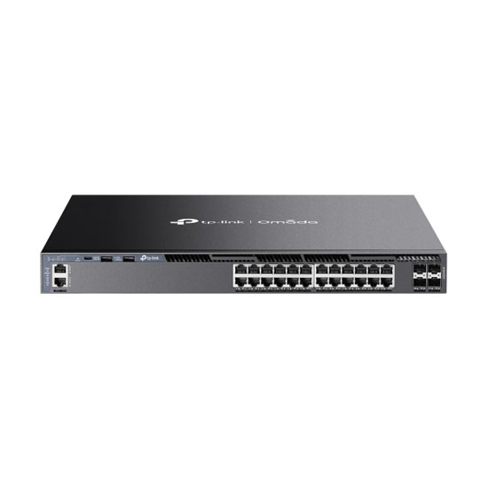 TP-Link SG6428X Omada 24 Port Gigabit Stackable L3 Managed Switch With 4 10G Slots