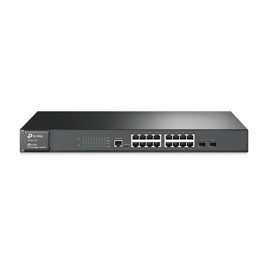 TP-Link T2600G-18TS (TL-SG3216) JetStream 16 Port Gigabit L2 Managed Switch With 2 SFP Slots