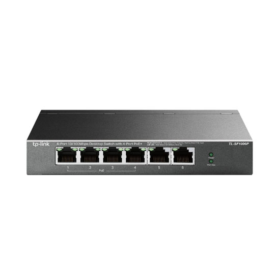 TP-Link TL-SF1006P 6 Port 10/100Mbps Desktop Switch With 4Port PoE+