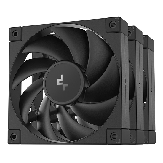 DeepCool FD12-3 IN 1 (3xFAN) Black Casing Cooling Fan