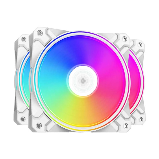 DeepCool CF120 PLUS WH-3 IN 1 (3xFAN) ARGB LED Casing Cooling Fan