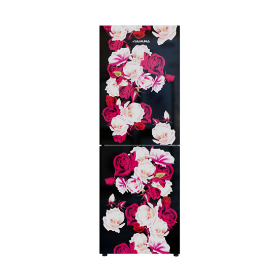 Jamuna JE-XXB-LS51G0JF QD 170L Refrigerator Black Rose Blossom