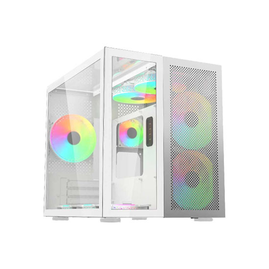 Value Top T7 Custom Premium Micro-ATX White Gaming Desktop Casing