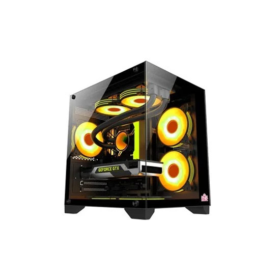 Monarch Mystery Box X5 Desktop Gaming Case Black