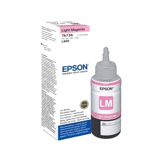 Epson T673 Light Magenta Original Ink Bottle