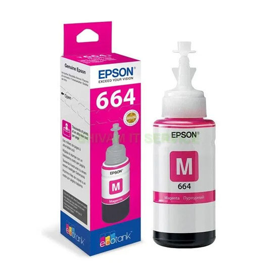 Epson T664 Magenta Ink Bottle