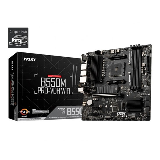 MSI B550M Pro-VDH Wi-Fi AM4 AMD Micro-ATX Motherboard