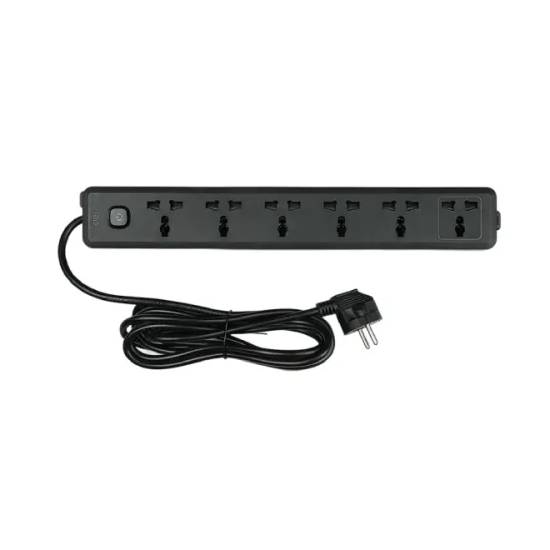 Deli CT705 6 Port 2 Pin Power Strip 3M