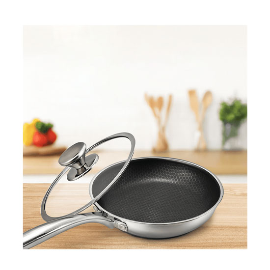 SKB 24CM SS Marble Non Stick Fry Pan